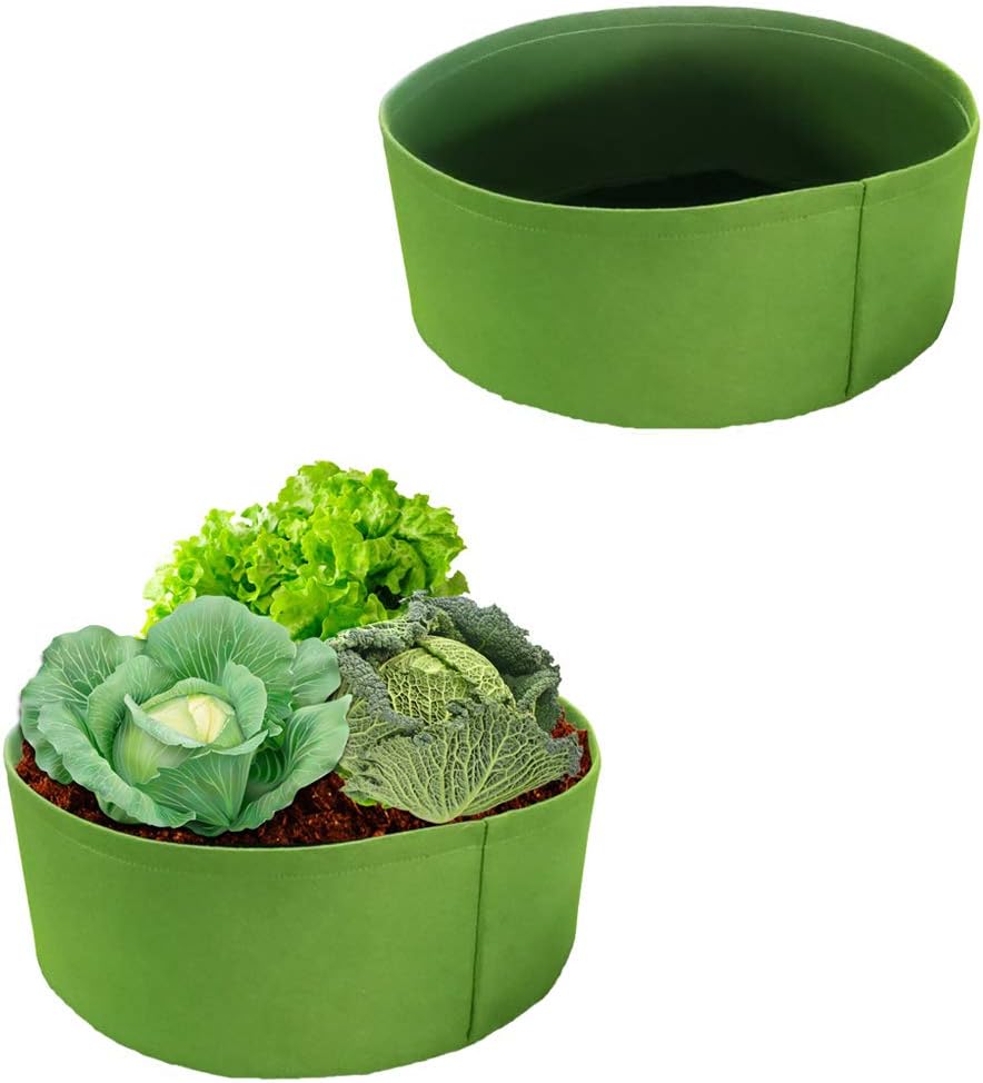 2 Pack Fabric Raised Garden Beds 15gallon Thick Garden