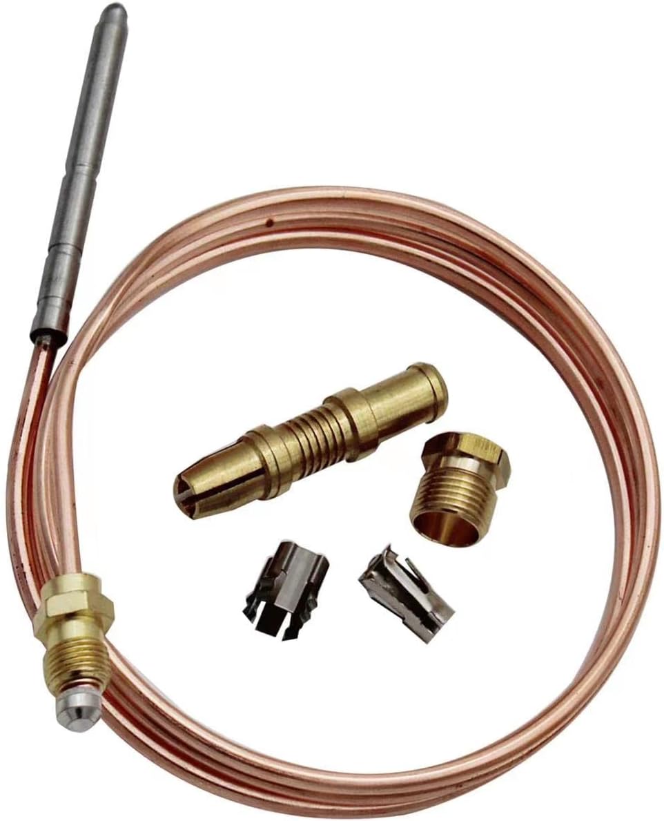 Thermocoupler for Robertshaw Thermostat Control Pilot Burner Assembly Replacement 1980-036 Snap Fit Universal Thermocouple (36")