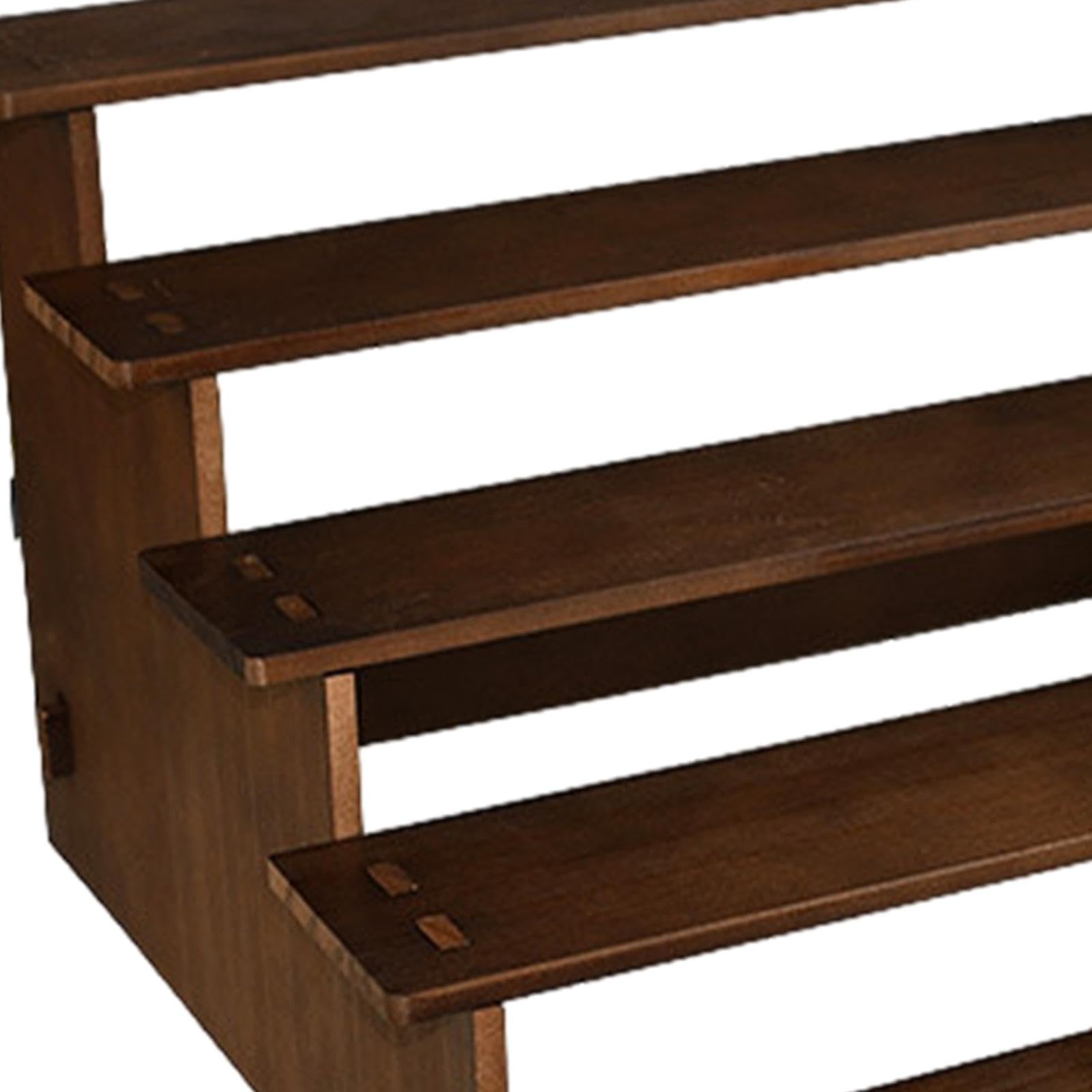 Präsentationsständer Aus Holz, Ständer Zur Warenpräsentation, Tischaufsteller für Gegenstände, Schmuckhalter, für Bastelarbeiten, 5 Lagen 50cm
