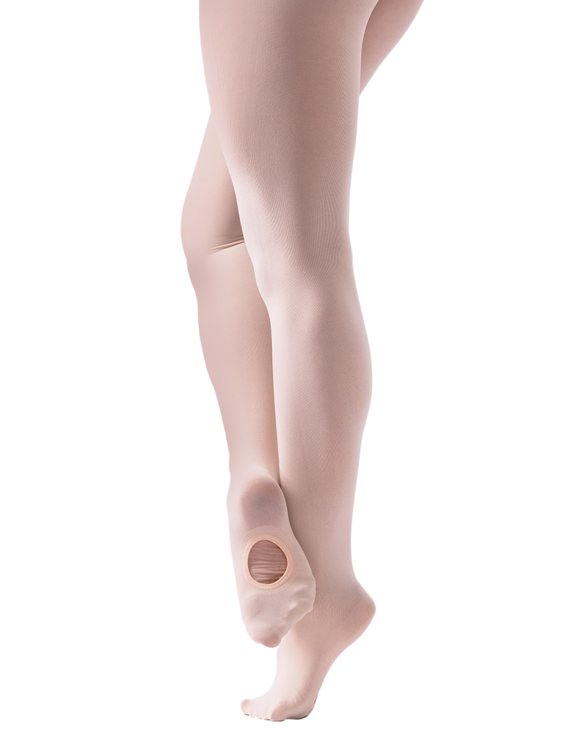 Silky Dance Women's Pink High Perf Convertible Ballet Tights For 3XL-4Xl