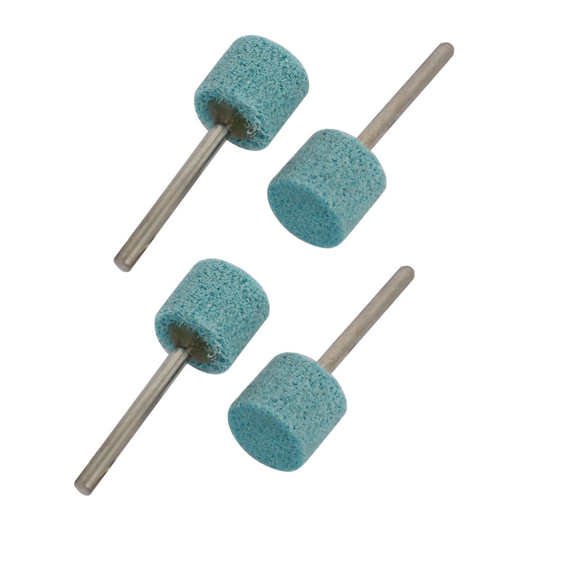 Aexit 3mm drill hole Abrasives 320 Grit Nylon Fibre Polishing Grinding Mounted Point Blue 4pcs Model:17as548qo530