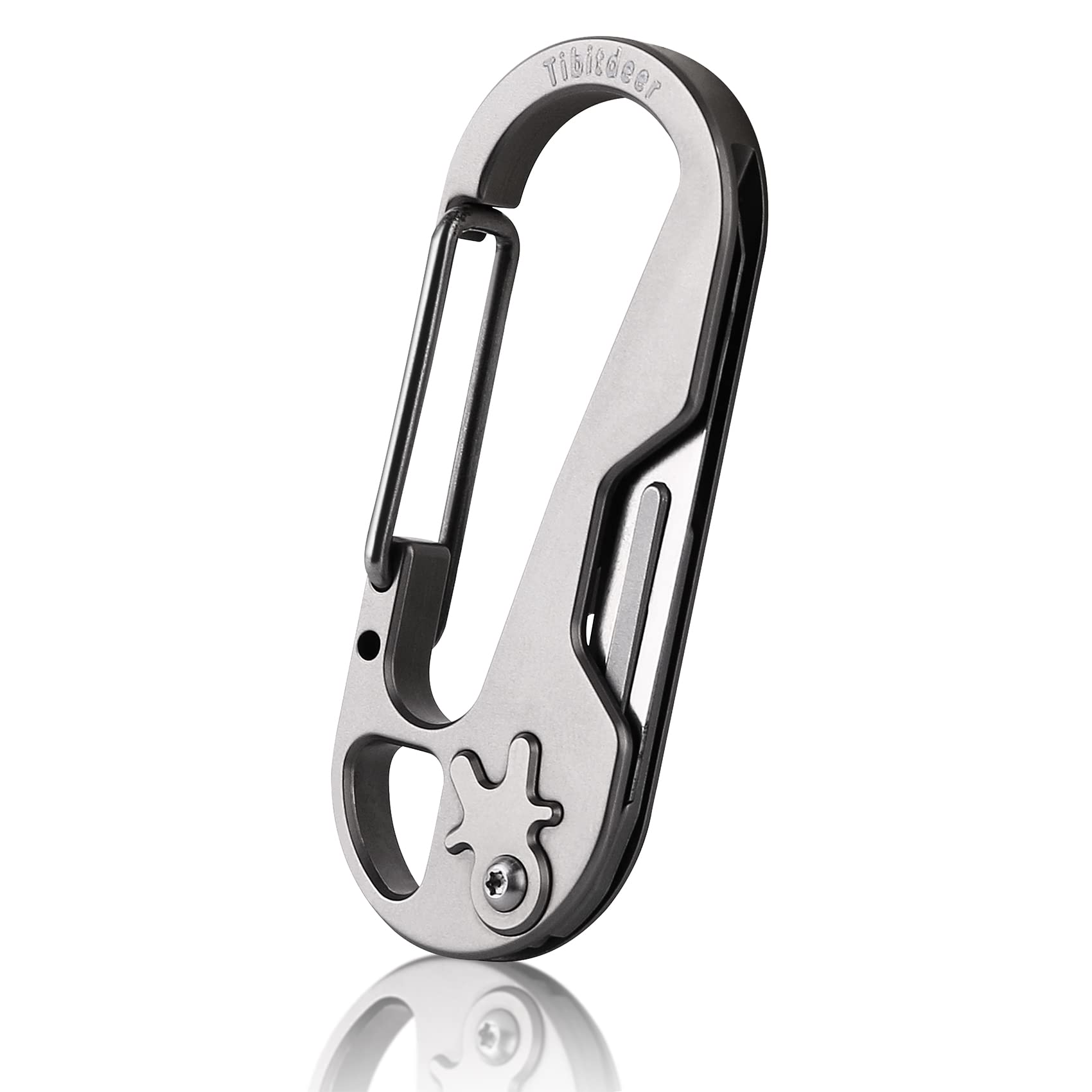 1981LIFE Titanium Carabiner Keychain Clip for Keys, Heavy Duty Car Key Chains Organizer for Men and Women
