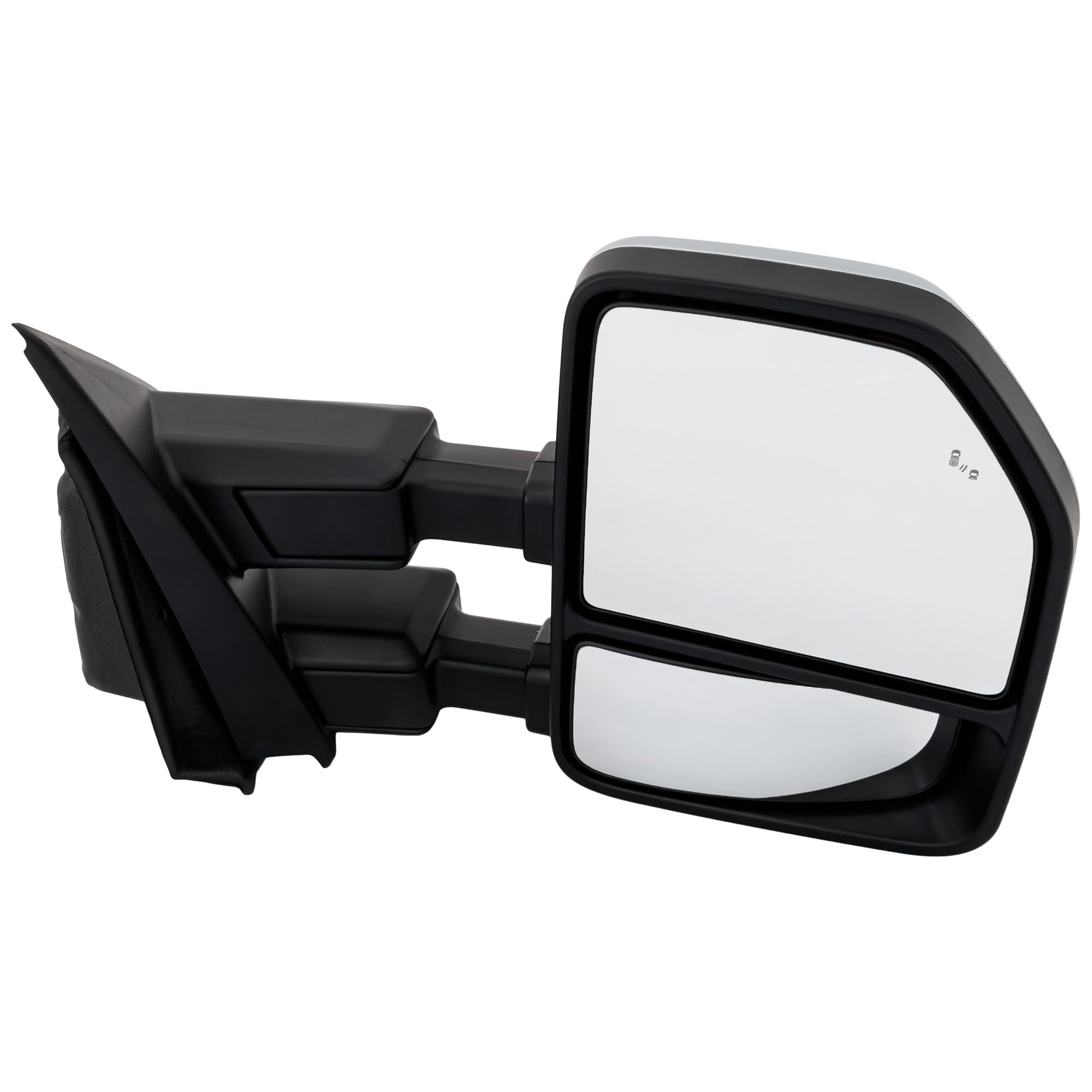 Kool Vue Passenger Side Power Heated Towing Mirror, For Ford F-250 F-350 Super Duty F-450 2020-2022, Power Fold, Signal Light, Blind Spot Monitor,