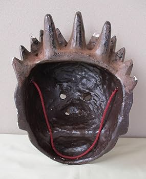 伐折羅大将 広目天⁇ お面 壁掛け 乾漆⁇ 仏教 美術 2点 骨董品 レトロ 新薬師寺伐折羅大将」（御顔）四つ切サイズハイブリッド仏像