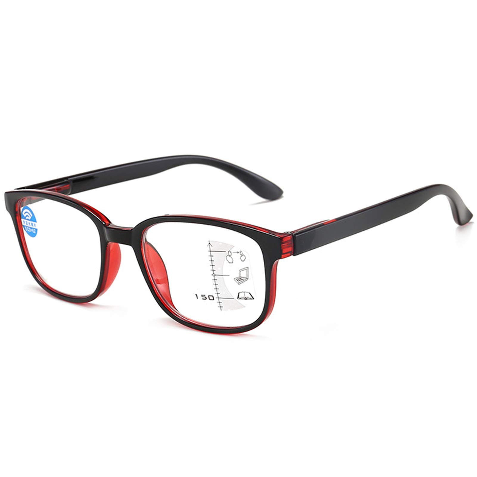 Gafas De Lectura,Lector De Gafas De Ordenador Multifocal Progresivo,Gafas De Ayuda para La Visión con Luz Azul,Herramientas De Lectura, Unisex