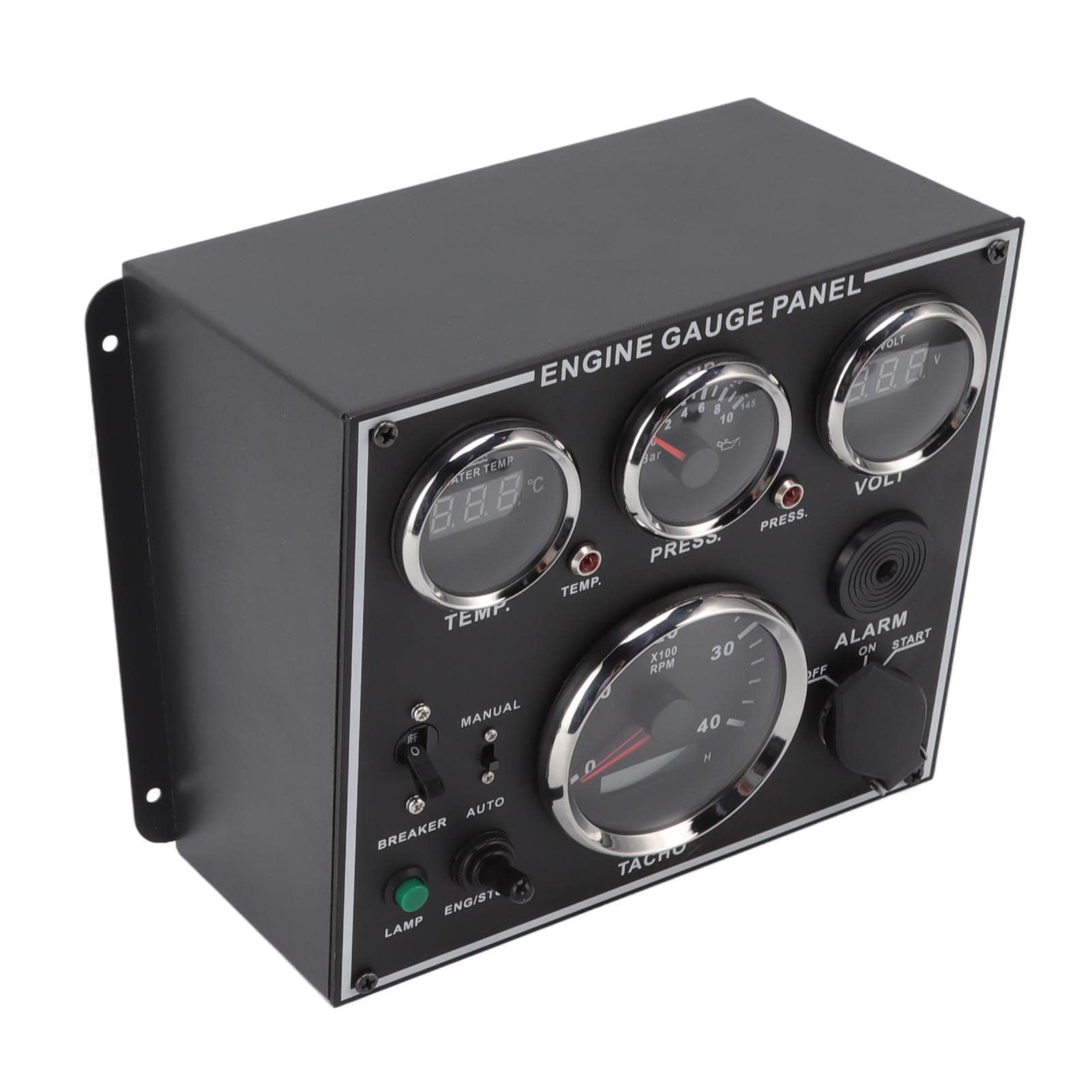 Voltímetro digital de precisión de aceite y agua para autocaravanas marinas, barcos, acero inoxidable 316L, 1 unidad ( de circuito eléctrico de 24 V, 4 A)