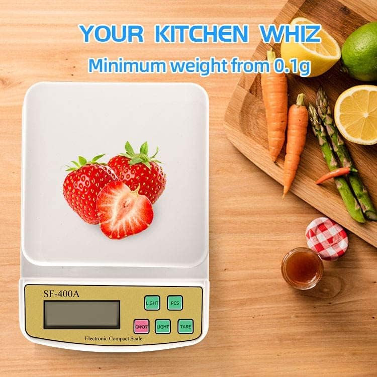 Image of SF-400A Digital Kitchen Weighing Scale | 10Kg x 1g Precision | Food Scale with LCD Display for Cooking, Baking, Meal Prep & Healthy Diet | Compact Electronic Weight Machine for Home Use (SF400 A)