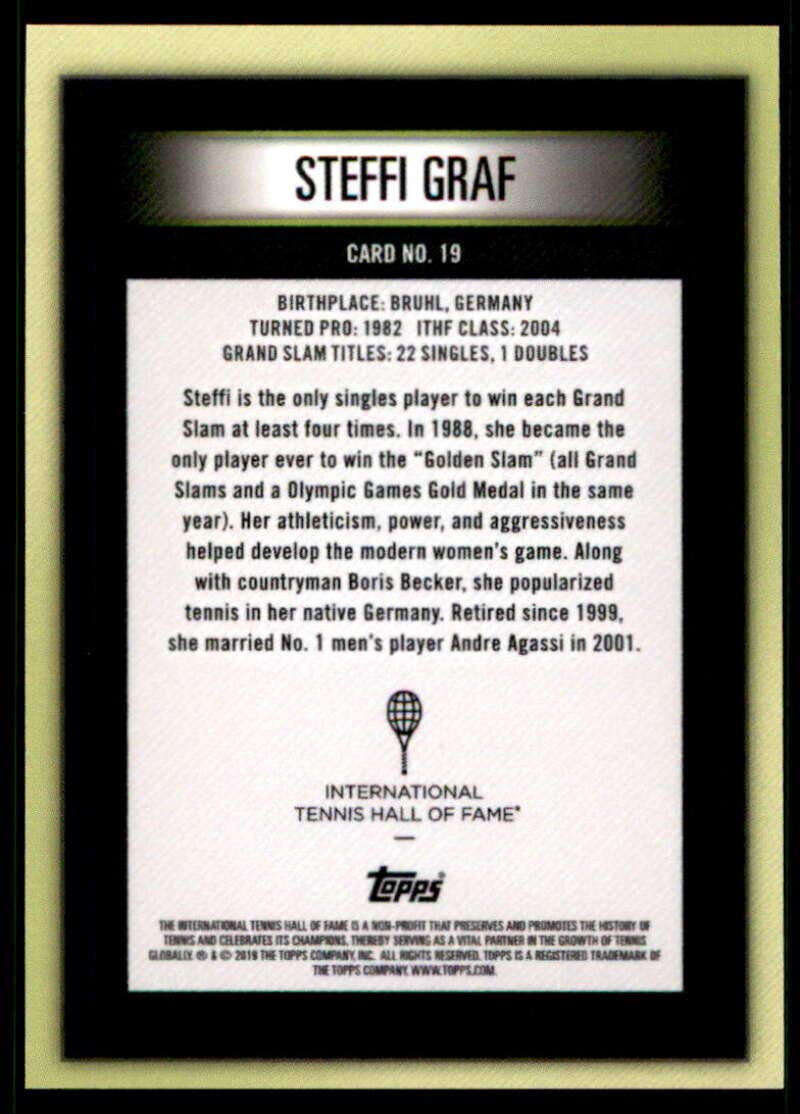 Amazon.com: 2019 Topps Hall of Fame Tennis #19 Steffi Graf