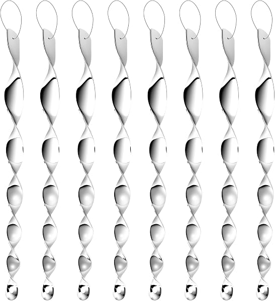 12 Pack Silver Spiral Bird Repellent Reflectors Scare Rods, Hanging Plastic Rod Reflective Birds Deterrent Device, Glossy Finish Wind Spinner Scare Animals Away Outside Patio Lawn Garden Decorations - 1