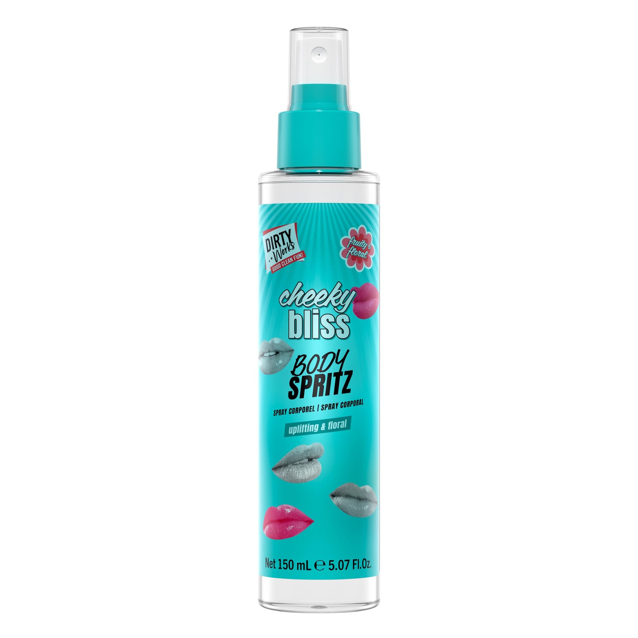 Dirty Works Cheeky Bliss Body Spritz - 150ml - Light Fragrance Mist for Women - Fresh Everyday Scent - Refreshing Body Spray - Daily Perfume