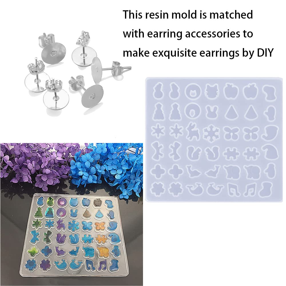 143 Pièces Époxy Résine Lot Moulage Bijoux Silicone Moules Outils Avec Crochets Anneaux Bricolage Kit Pour Fabrication Création De Bijoux Pendentif Boucle D'Oreilles Collier Bracelet Accessoire