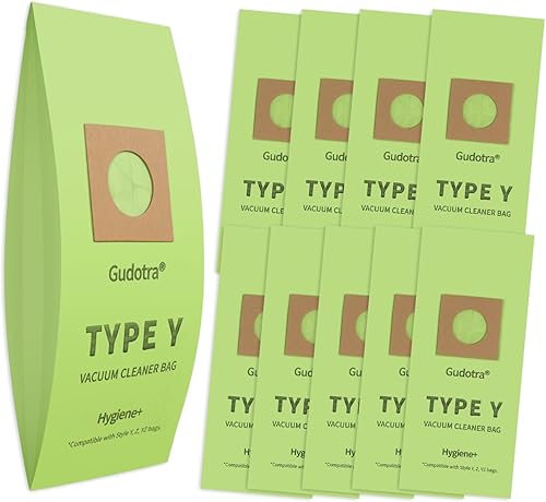 Paquete de 10 bolsas de repuesto para aspiradoras tipo Y para aspiradoras Hoover WindTunnel vertical estilo Y, Z, YZ, YZ, bolsas de papel de