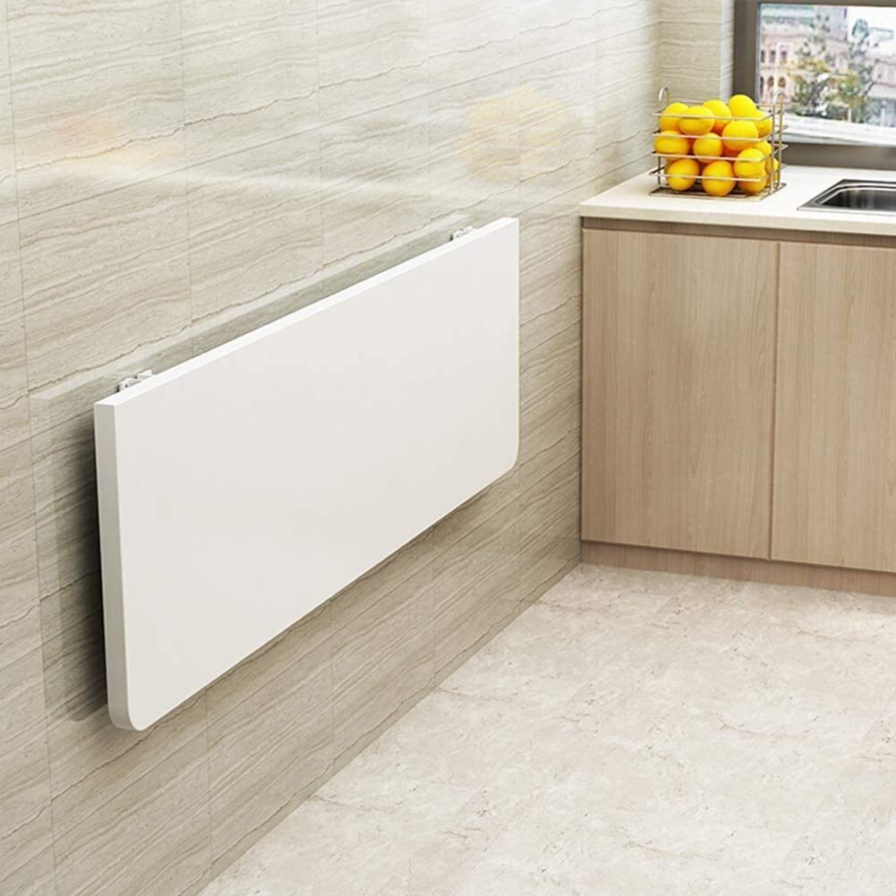 Lcxligang Wall-Mounted Folding Table-Kitchen Dining Table-Garage Workbench-Laptop Desk Wall Table (Color : 80cm×40cm)