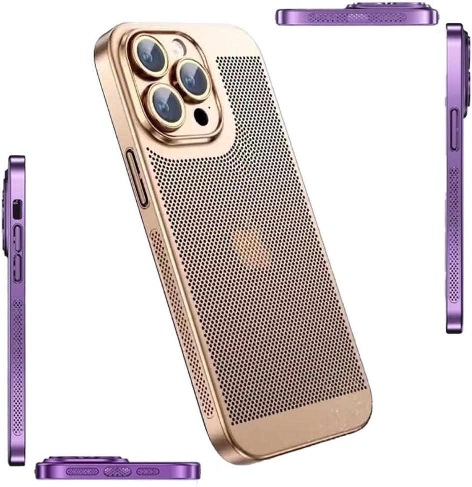 jercidel Electroplating Heat Dissipation Phone Case,New
