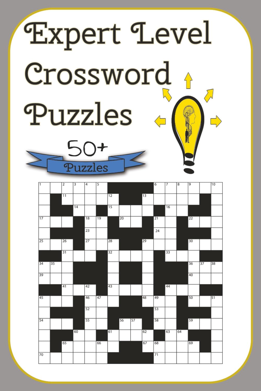 Expert Level Crossword Puzzles: Cross word puzzles with easy to read print on difficult, hard and expert level words and more. 6x9 inches, 120 pages. ... gift for vacations, holidays and birthdays.