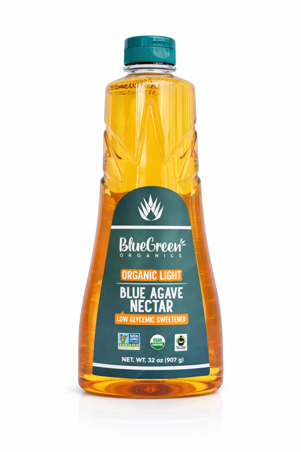 BLUE GREEN ORGANICS, Agave syrup, Gluten free, Vegan, Low Carb, Organic, Sweetener, cakes, coffees, pancakes or any baked good, Family-friendly, Sugar substitute, Light, 32 oz