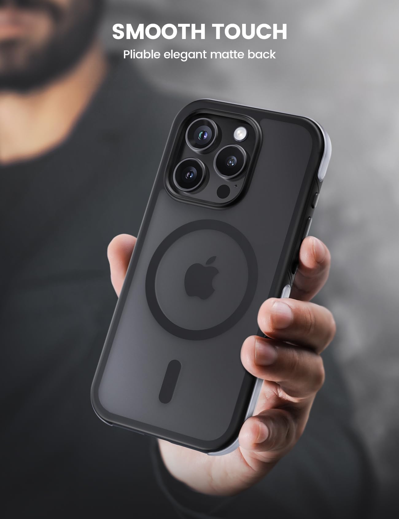 Lamicall for iPhone 15 Pro Case for Magsafe - 18 FT Mil