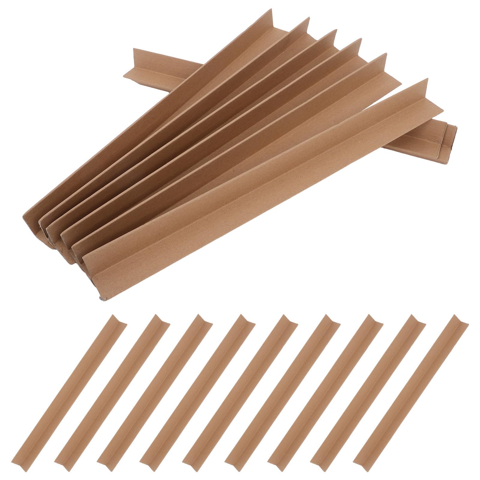 Gadpiparty Protections D'angle D'expédition en Papier 20pcs pour Cartons, Réutilisables, Protection Renforcée des Bords, pour Déménagement et Emballage