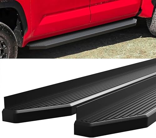 Vista 10 de HD Ridez Estribo de 6 pulgadas, color plateado, compatible con Toyota Tundra 2022-2025 CrewMax (barras laterales de barra nerf)