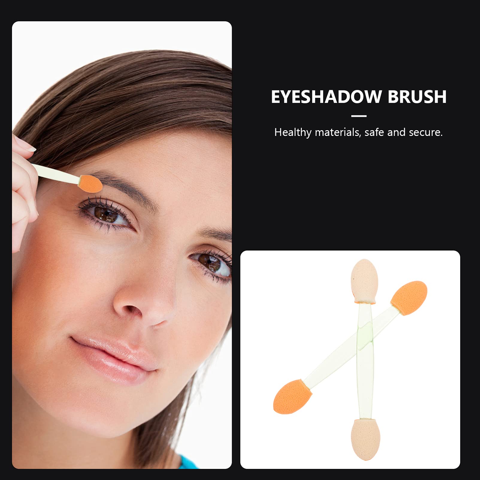 FOMIYES 100pcs Dual-sided Foam Eyeshadow Sponge Stickers for Halloween Party