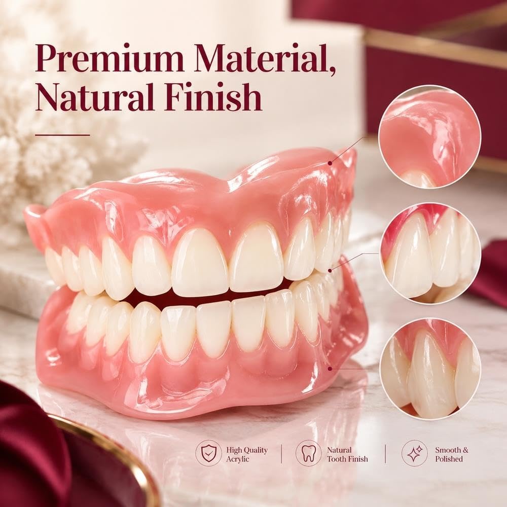 Les Prothèses Dentaires Flexibles Lissent Les Fausses Dents De Sourire