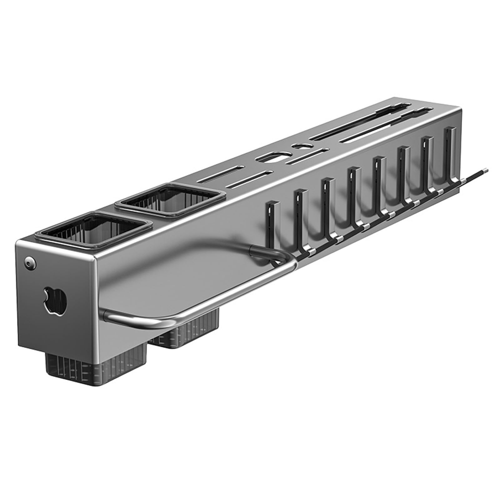 Zeiwohndc Modern Kitchen Wall Mount Rack for Utensils Sturdy Carbon Steel Materials for Nails or Screws Presentation Cutter Rack