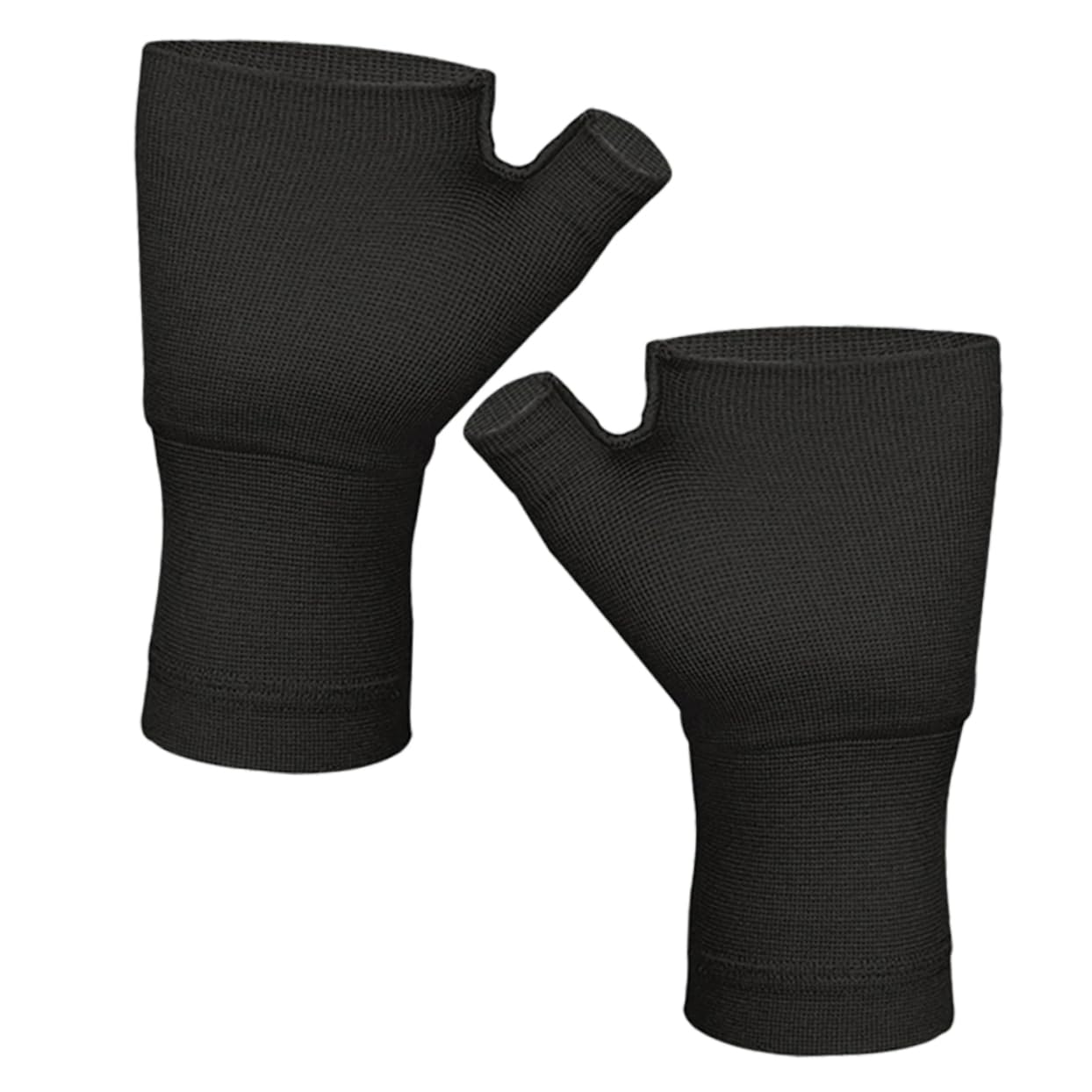 Zerodeko 1 Pair Breathable Elastic Wrist Thumb Support Sleeve for Men Women Ergonomic Fingerless Gloves for Cycling Hiking Climbing Comfortable Protection Fits Wrist