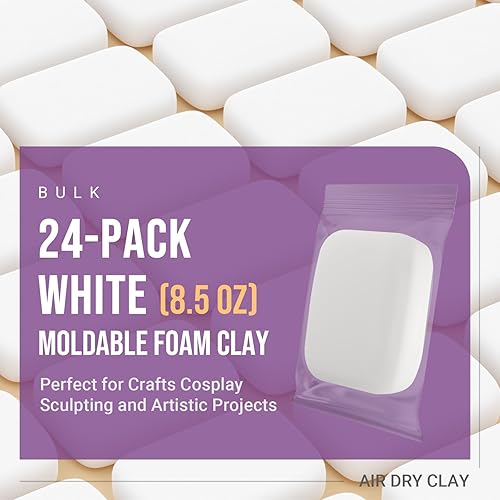Vista 68 de Arcilla de espuma moldeable para cosplay (blanco) – Alta densidad y alta calidad para diseños intrincados Se seca al aire a la perfección