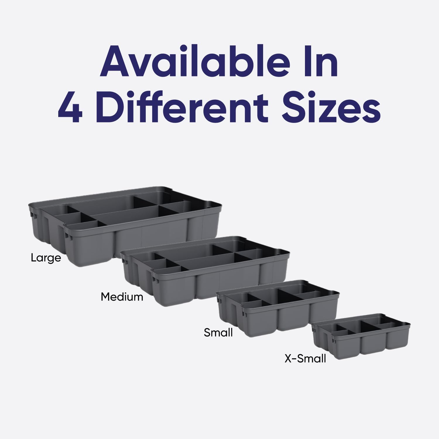 Superio Mini Storage Container Organizing Tray for Superio Bin or Drawer Plastic Organize Sewing, Crafts