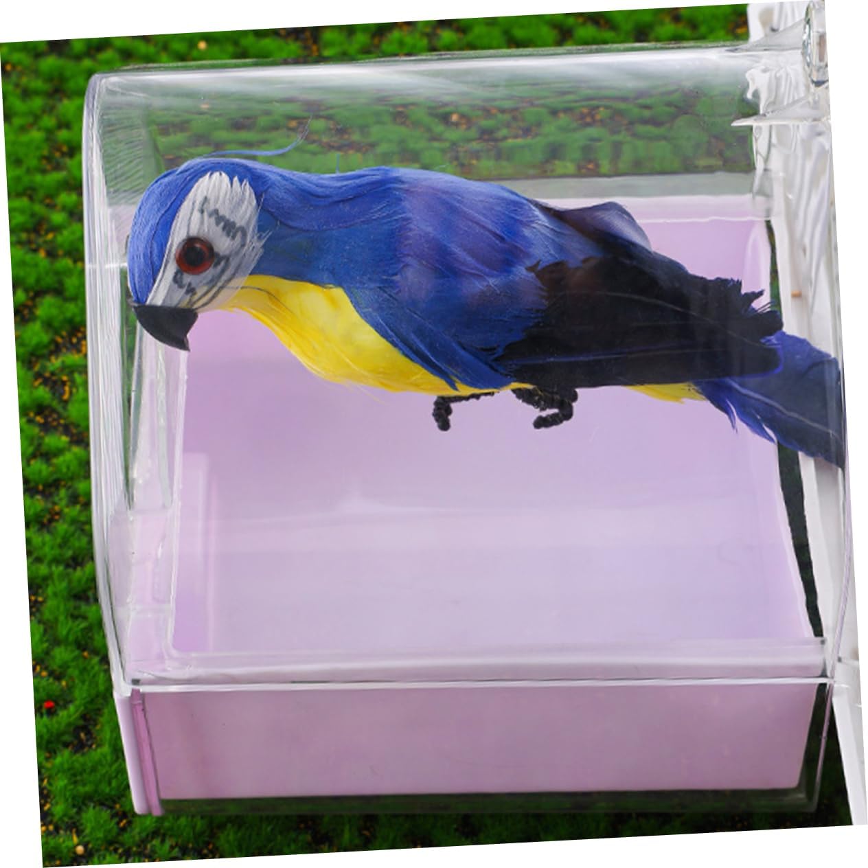 2pcs Parrot Bath Tub Bird Cage Shower Bowl Parakeet Bathtub for Cockatiels Conures and Lovebirds