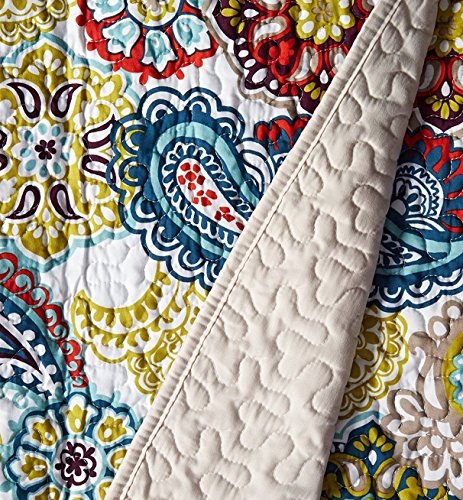 Mi Zone Tamil Luxury Quilted Throw Ivory 60*70 Premium Soft Cozy Microfiber For Bed, Coach Or Sofa #TOP2