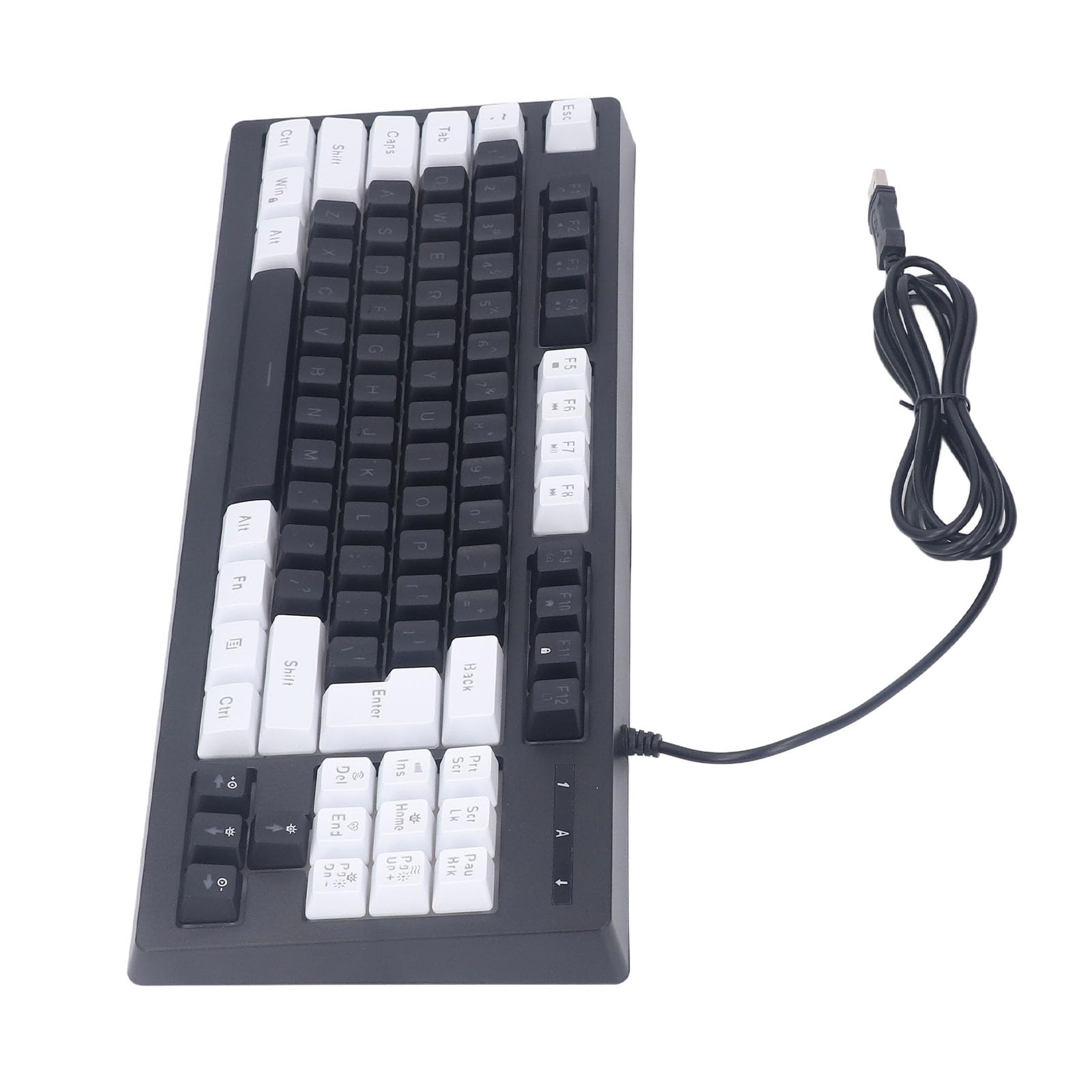 コンパクトメカニカルキーボード 黒灰 Amazon | メカニカルキーボード、耐久性のある 87 キー USB