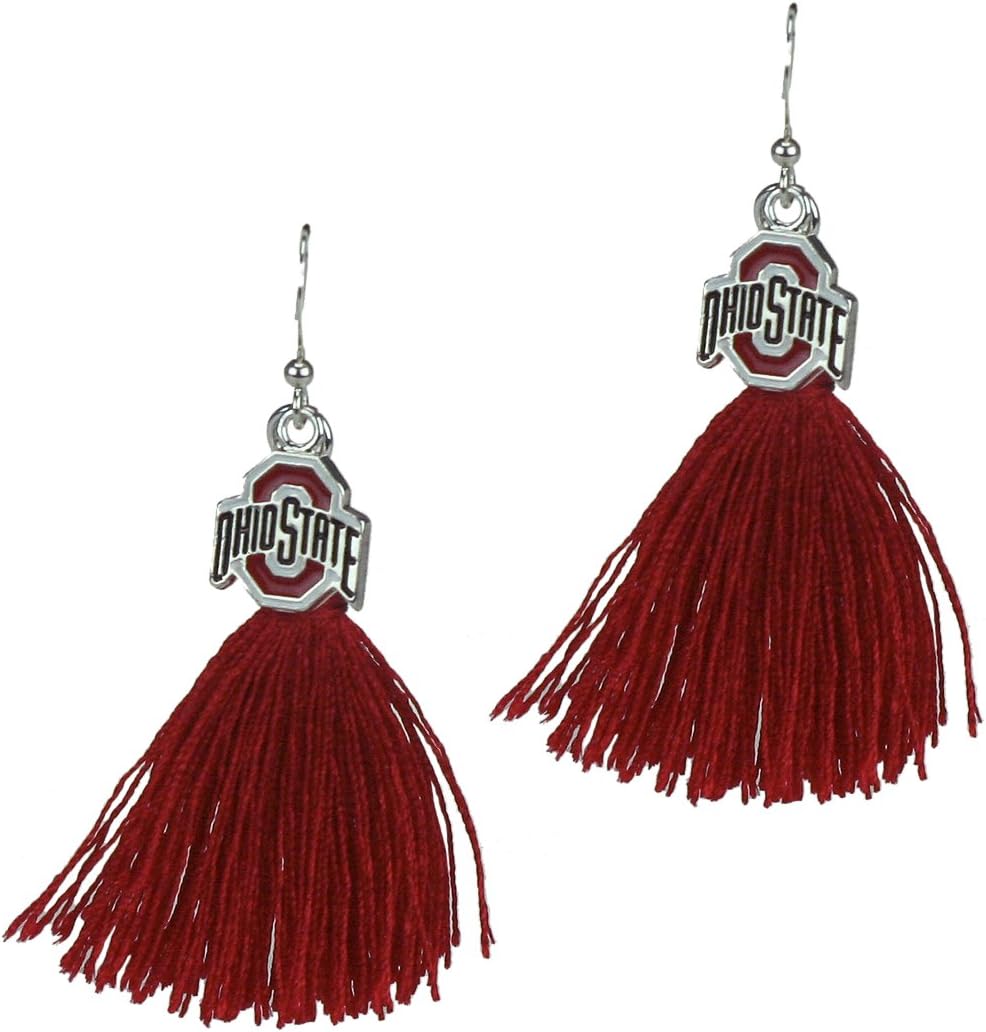 SANDOL Ohio State Buckeyes Tassel Earrings