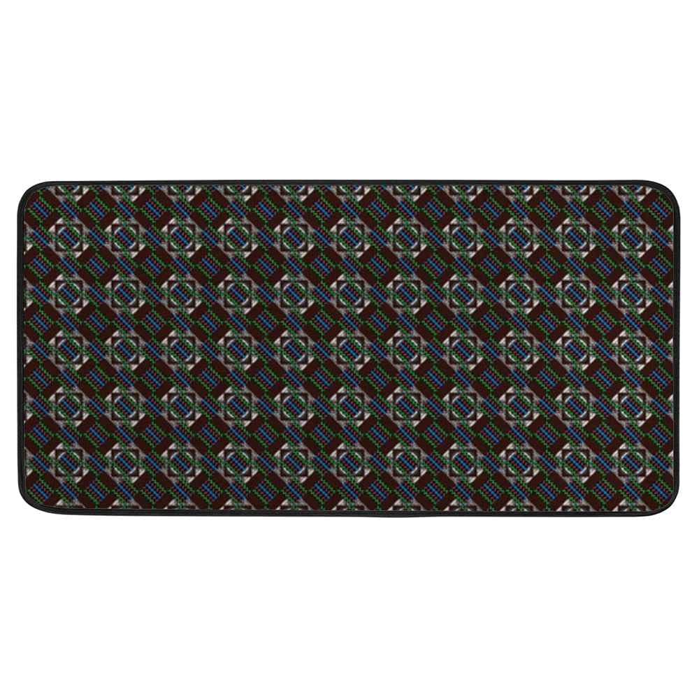 Tapis de sol de cuisine motif vintage doux et lavable de 99 x 50 cm