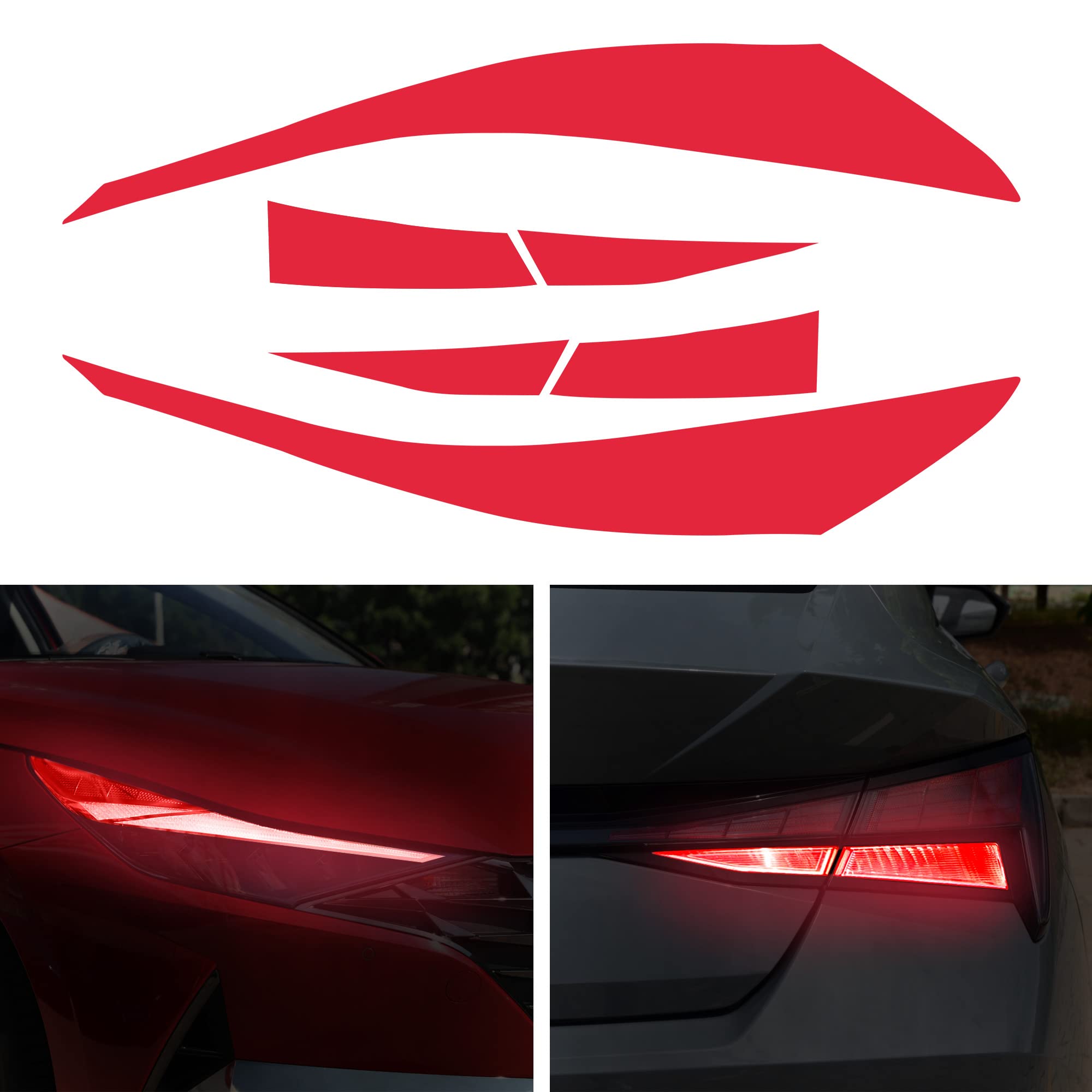 Amazon.com: TOMALL Headlight Sidemarker Rear Fog Light Vinyl Films ...