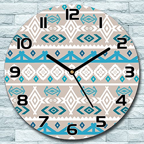 Impression verre moderne : l'horloge murale 30 cm parfaite