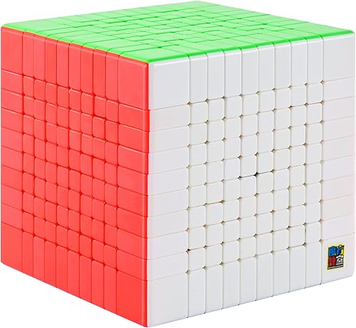 BroMoCube Moyu Meilong Cubo de velocidad de 10 x 10 pulgadas, sin pegatinas, MFJS MeiLong, cubo mágico de 10 x 10 x 10 pulgadas, juguetes de regalo
