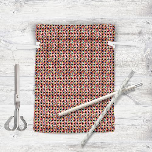 Image of ArtzFolio Geometric Ornament D2 | Pouch Wrist Potli Bag | Bag for Weddings & Casual Parties
