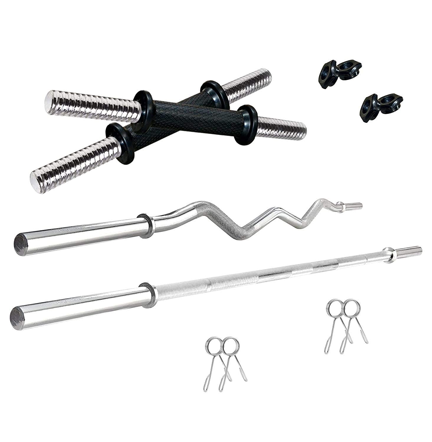 Compass Sports Dumbbells Bard Straight Rod Bar & Curl Rod Set for Home GYM Combo (3ft Straight Rod + 3ft Curl Rod + Dumbbell Rods + Locks (B09FNDP3RT) Amazon Price History, Amazon Price Tracker
