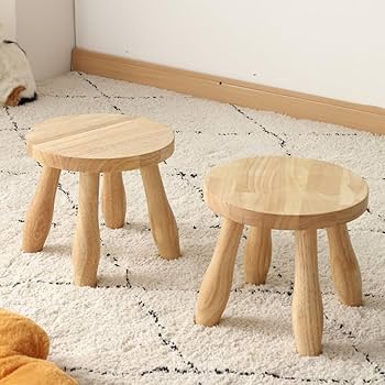 Amazon.co.jp: Bxzzuis ミニスツール 子供用スツール 木製 子供