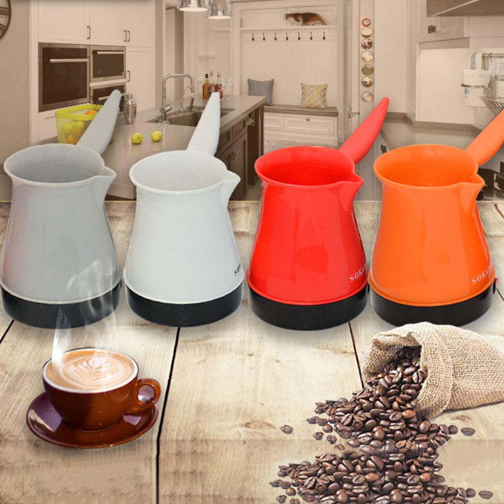 1 pcs Turkish Coffee Maker, Electric Pot Stainless Steel Water Kettle Portable 500W - Random Color