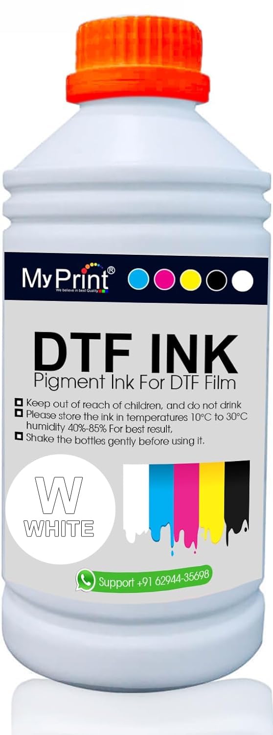DTF Ink | for L805 | L1800 | 12 INCH | 24 INCH | Suitable for All Direct to Film (DTF) Printer | CMYK+White | 1 Liter (White) (B0C72DSSJM) Amazon Price History, Amazon Price Tracker