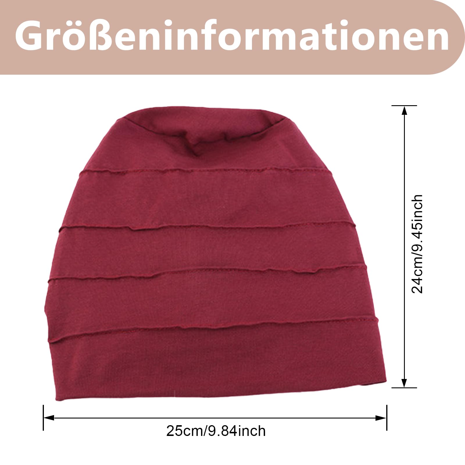 Chemo Cancer Cotton Kopftuch Mütze Seide gefütterte Mütze Ethnic Cloth Turban Cap für Frauen