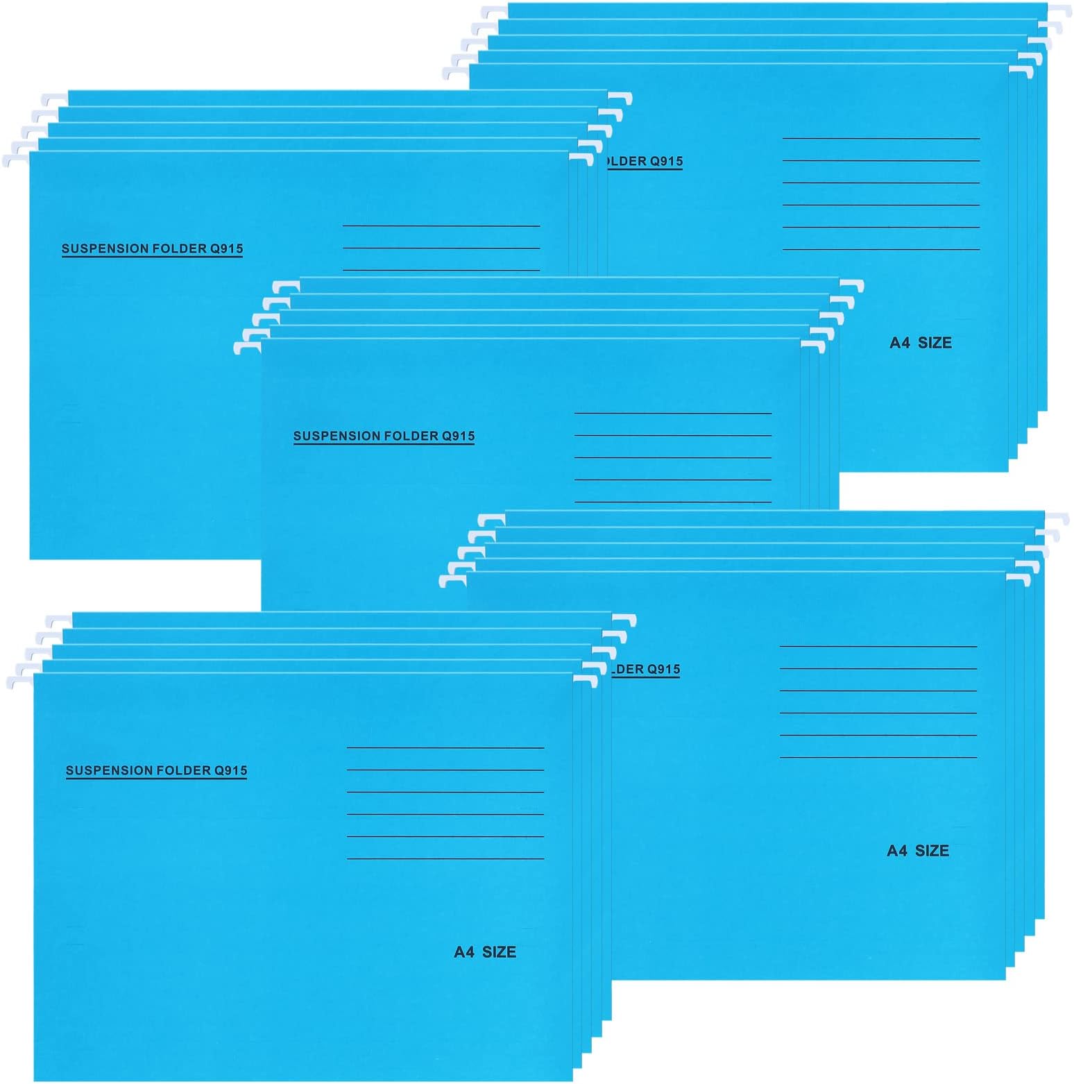 A4 Suspension Files, 25 Pcs Recycled Card Filing Cabinet Dividers with ...