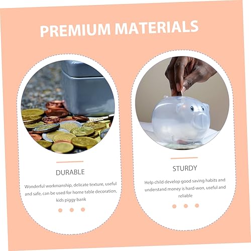Miniatura 7 de TOYANDONA Alcancía de elefante para niños, alcancía para niños, alcancía para adultos, tarro de dinero con punta de elefante, tarro de ahorro