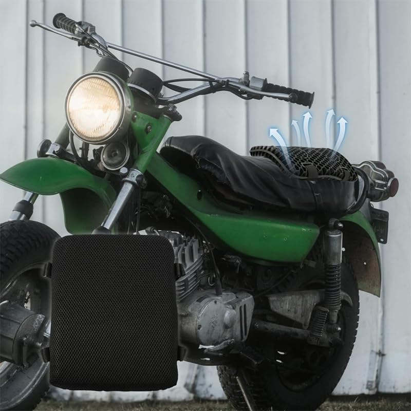Motorrad Sitzkissen Moto für BMW F 750 GS, Atmungsaktive Stoßdämpfung Motorrad Sitzpolster, Motorrad Sitzkissen für Lange Fahrten, Schwarz