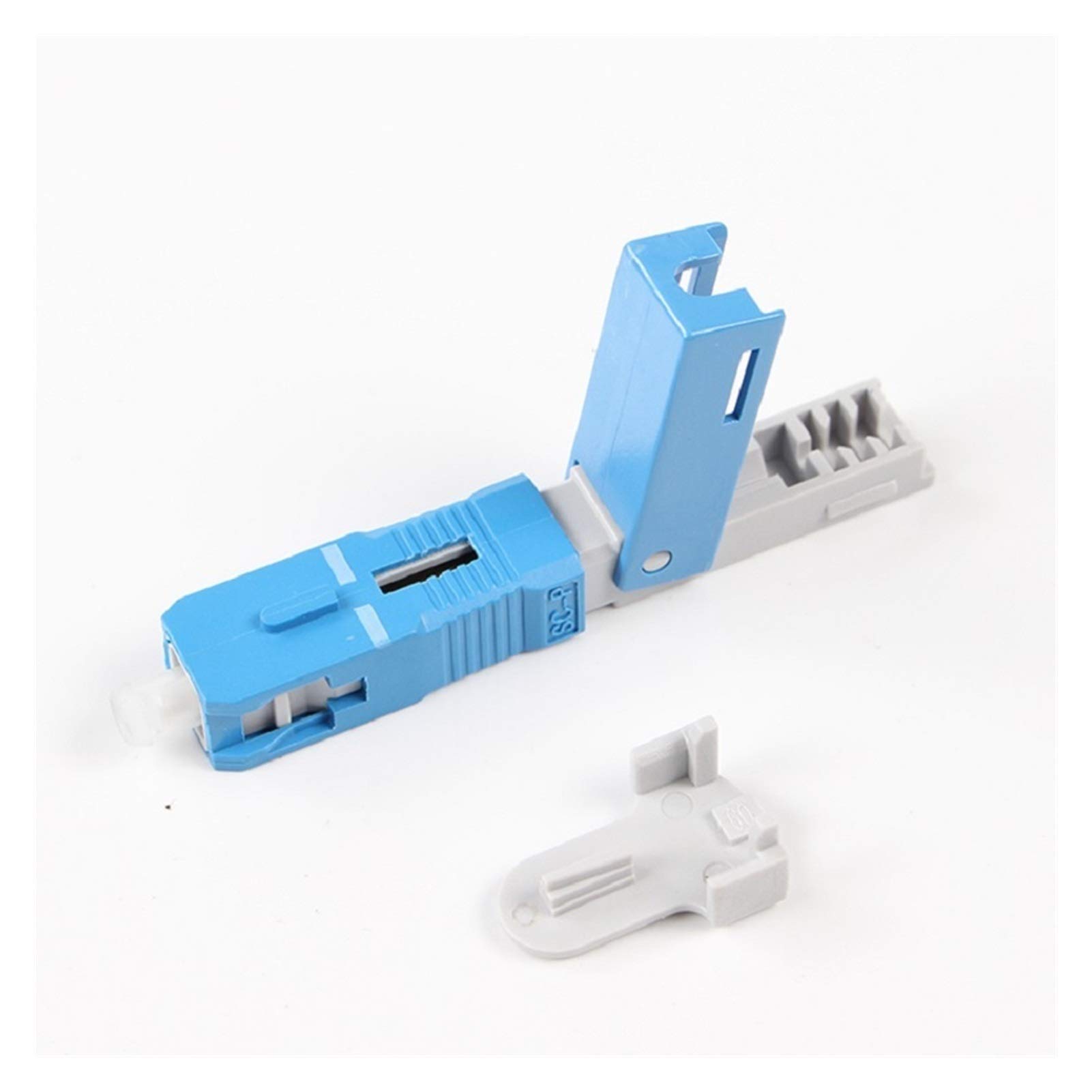Adaptateur à Fibre Optique 100pcs FTTH SC Connecteur Rapide SC Fibre SC FTTH Connecteur Rapide Fibre Optique Embedded-SC connecteur