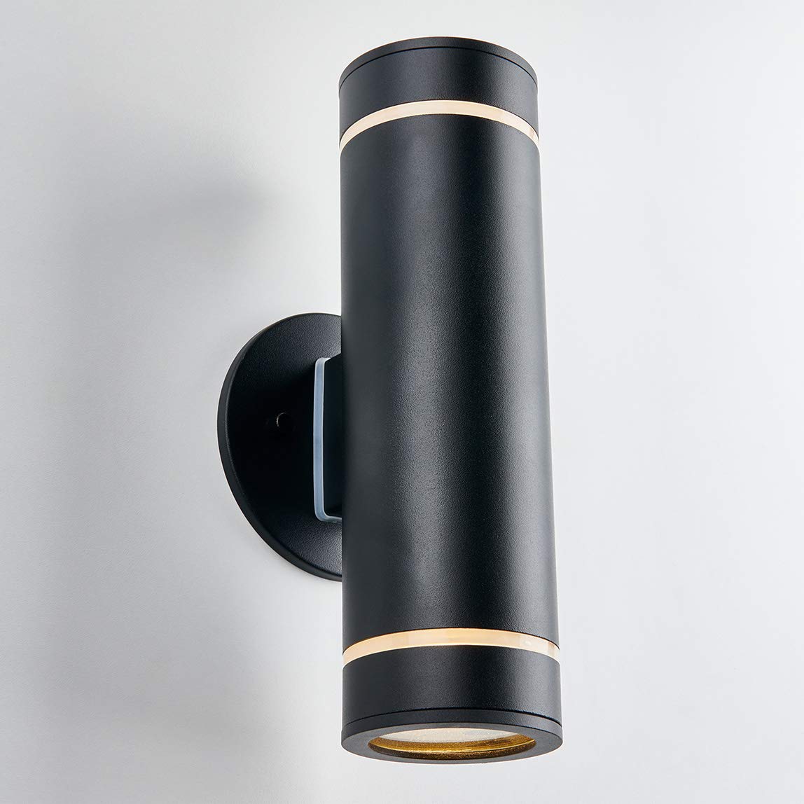 ArtikaOutdoor Wall Light, Stainless Steel, Black