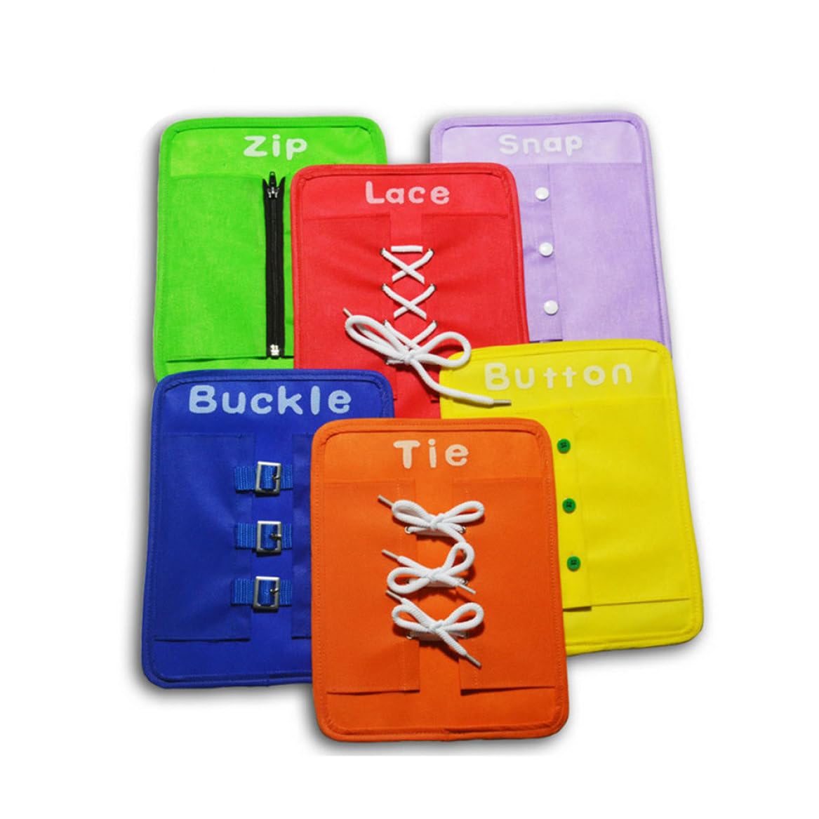 6 Pezzi per Bambini in Allacciatura Giocattoli Montessori Toys Cards Toys Montessori per Bambini