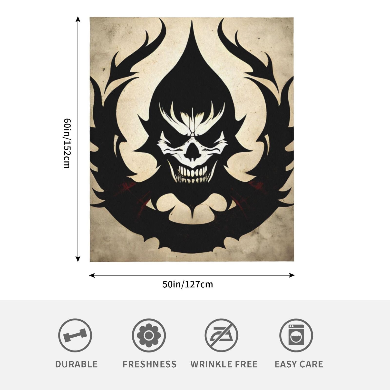 Amazon.com: Ultra Soft Throw Blanket,Devil Satan for Couch, Bed
